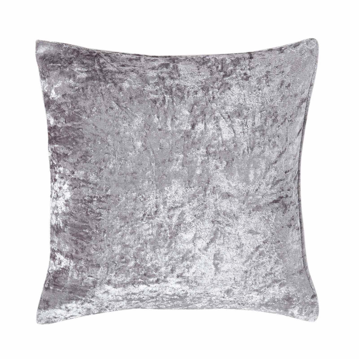 KISSENHÜLLE Pannesamt silber 60/60 cm - Silberfarben, Textil (60/60cm) - Homescapes