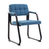 ARMLEHNENSTUHL Stoff blau - Blau, Textil/Metall (59/84/58cm) - CLP