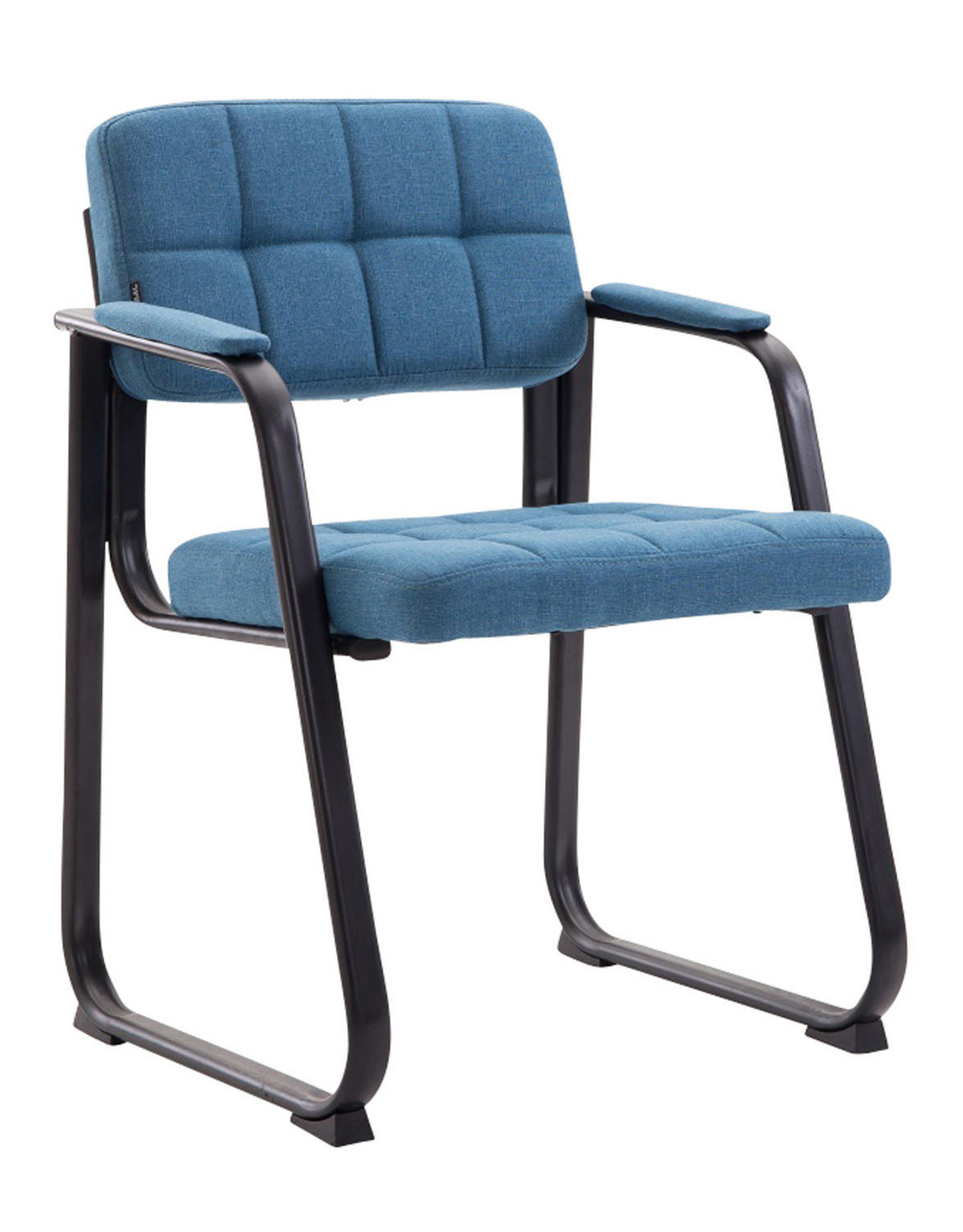 ARMLEHNENSTUHL Stoff blau - Blau, Textil/Metall (59/84/58cm) - CLP