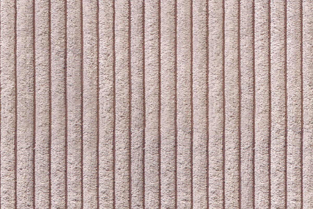 SOFA 3-SITZER MADELINE Pink Cord - Pink/Schwarz, Textil (290/85/127cm) - KAWOLA