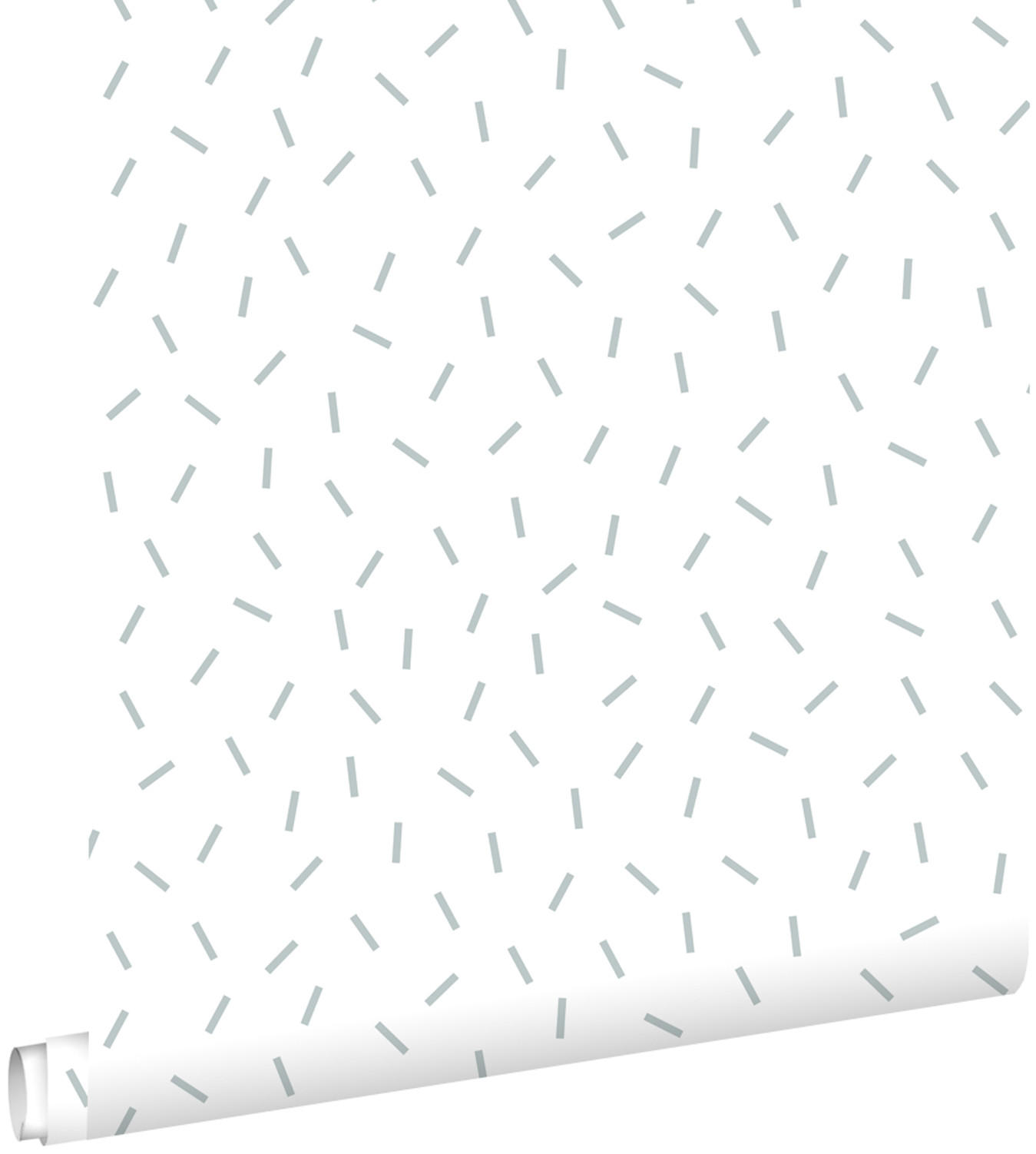 TAPETE grafisches Motiv 53 cm x 10.05 m - Blau, Papier (53/0.1cm) - ESTAhome