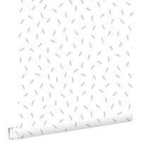 TAPETE grafisches Motiv 53 cm x 10.05 m - Blau, Papier (53/0.1cm) - ESTAhome
