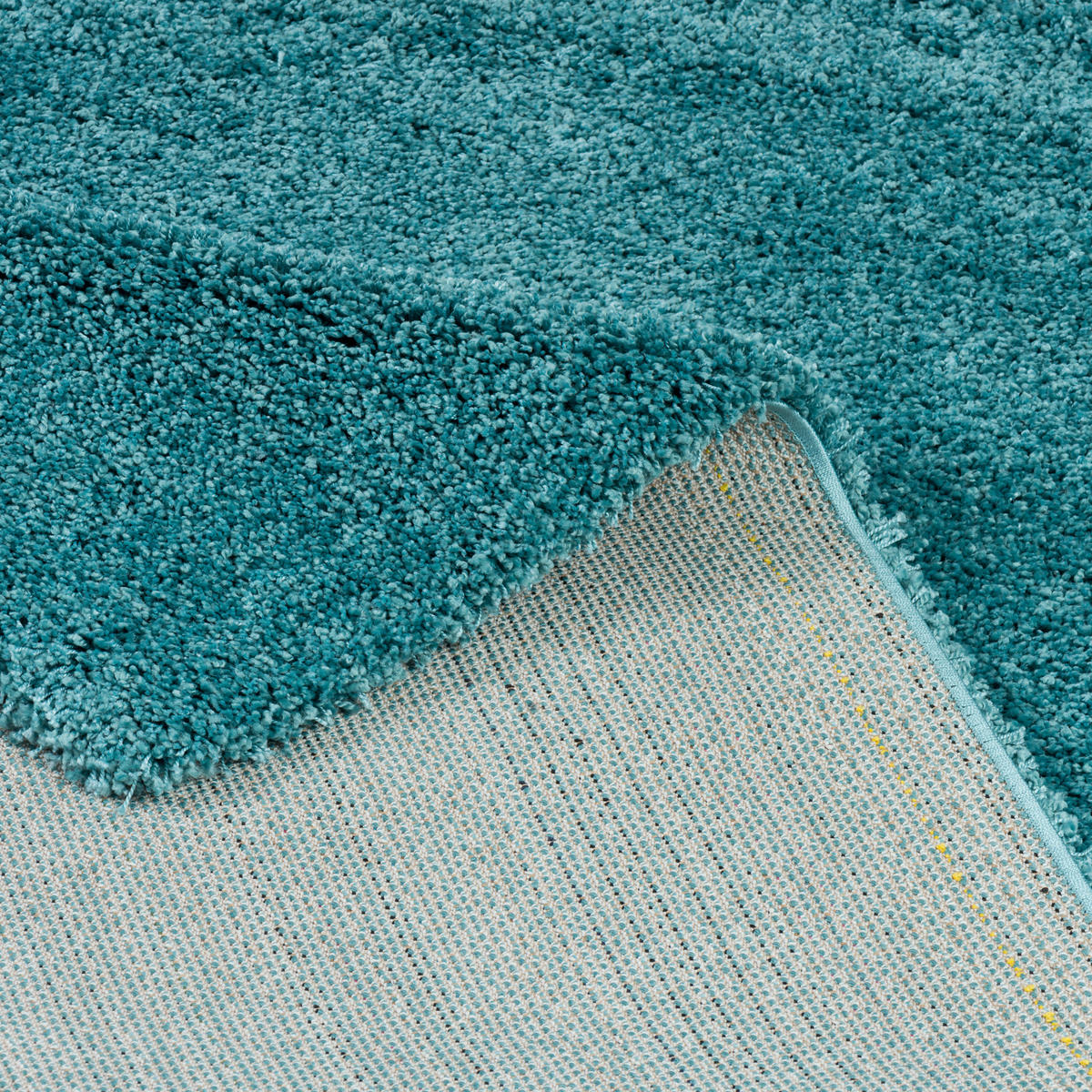HOCHFLOR LANGFLOR SHAGGY TEPPICH LUXURY - Türkis, Textil (80/150cm) - Pergamon