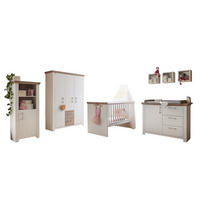BABYZIMMER komplett Ebony 5-tlg. Babyzimmereinrichtung Anderson Pinie/Eiche Nelson - Braun, Holz (2/1/1cm) - 58aufmkessel