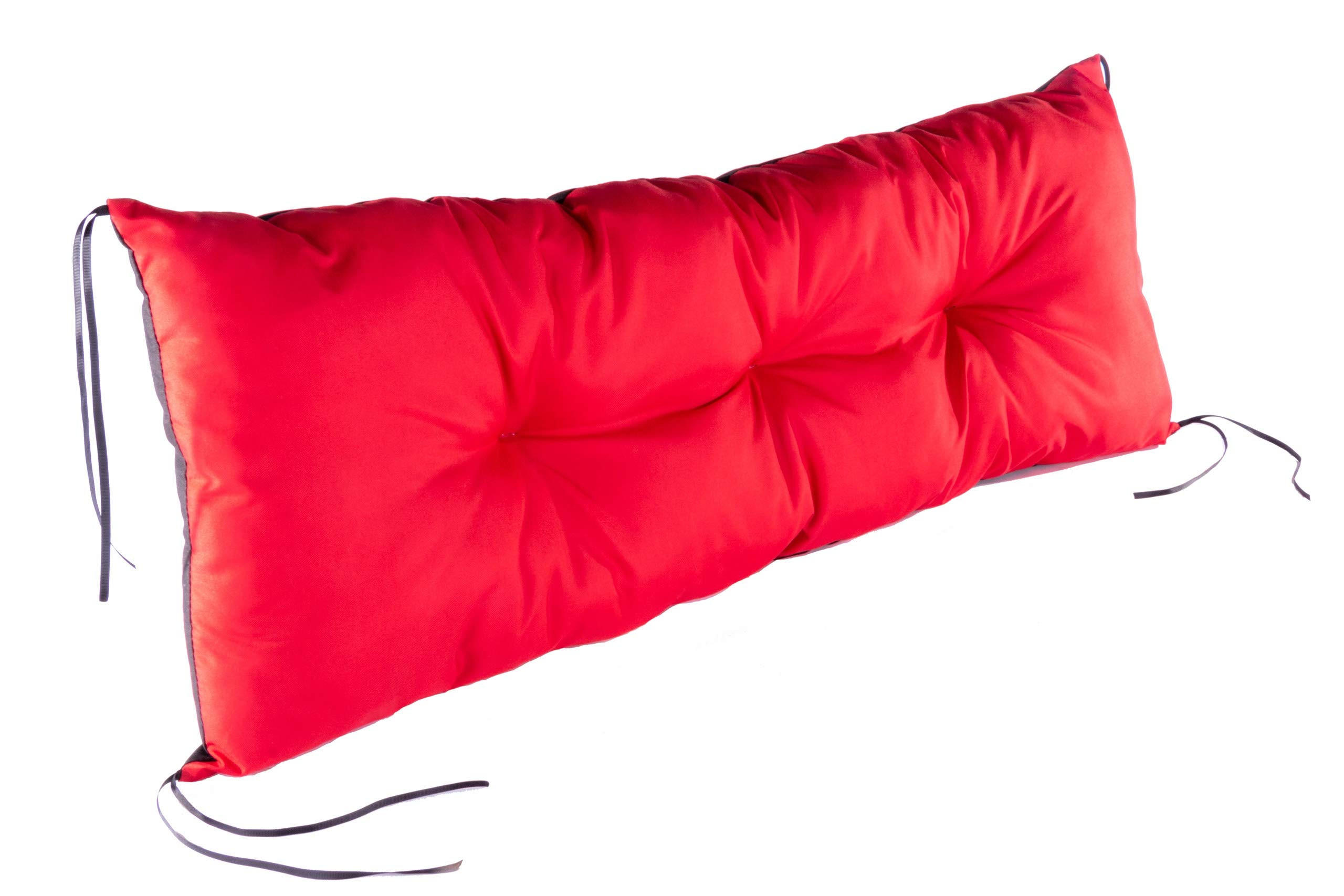 SITZKISSEN 120/40/13 cm, in Rot für 2 Personen, Bankauflage - Rot, Naturmaterialien (120/13/40cm) - Best for Kids