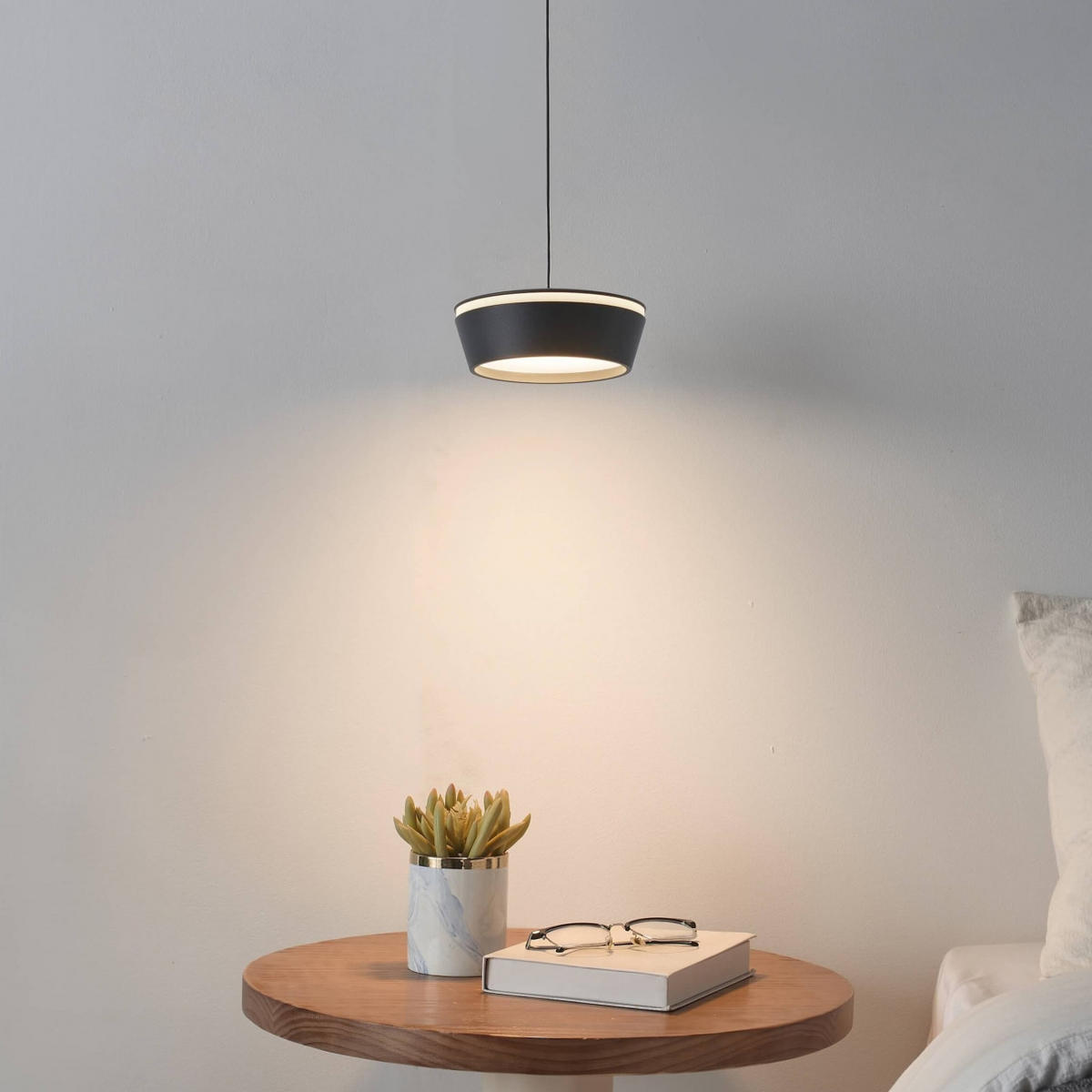 HÄNGELEUCHTE Mavel, Schwarz, 4.6cm - Schwarz, Metall (130/12/4.6cm) - KOSILUM