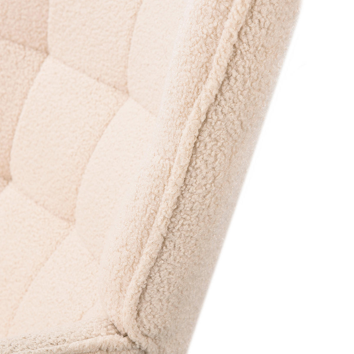 SCHAUKELSTUHL 75x68x92 cm Stoff beige Entspannungssessel - Beige, Holz (75/92/68cm) - LEBENLANG