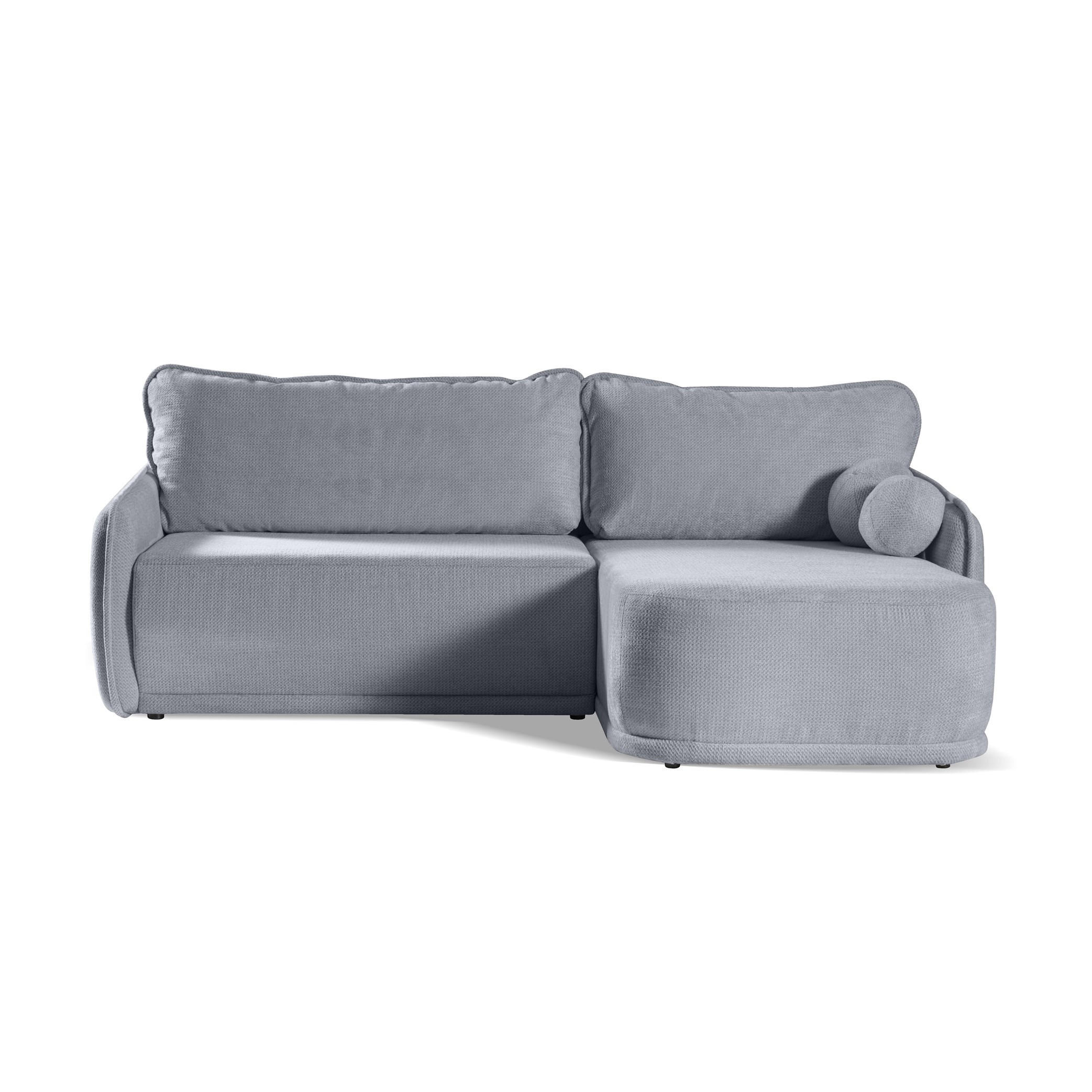 ECKSOFA Cloud Grau, mit Schlaffunktion - Grau, Textil (240/167cm) - Bettso