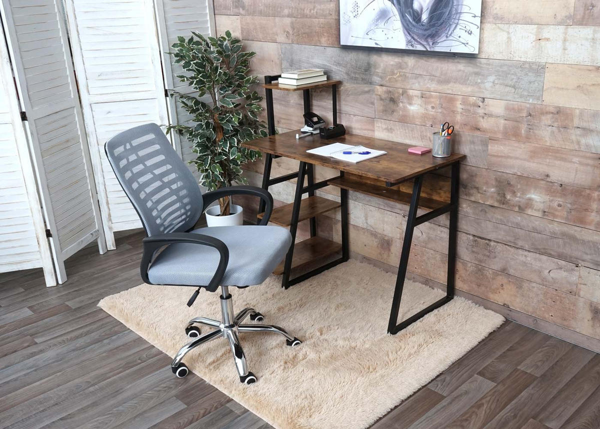 BÜROSTUHL Grau - Grau, Textil (60/97/57cm) - MCW