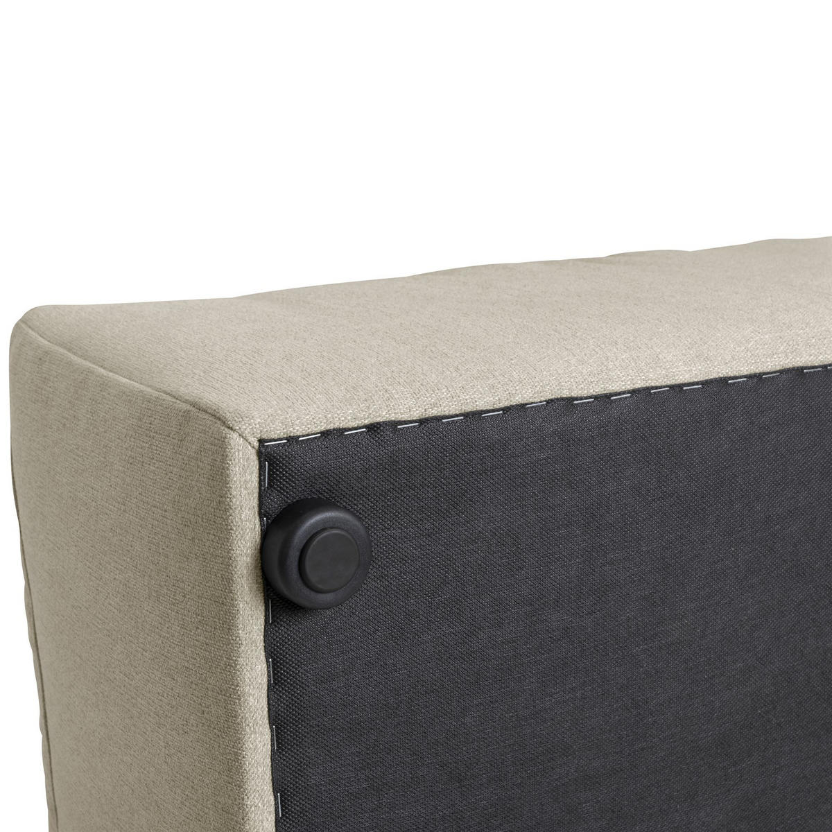 ECKSOFA mit Longchair links Kattrina Flachgewebe creme - Creme, Kunststoff (160/275cm) - 58aufmkessel