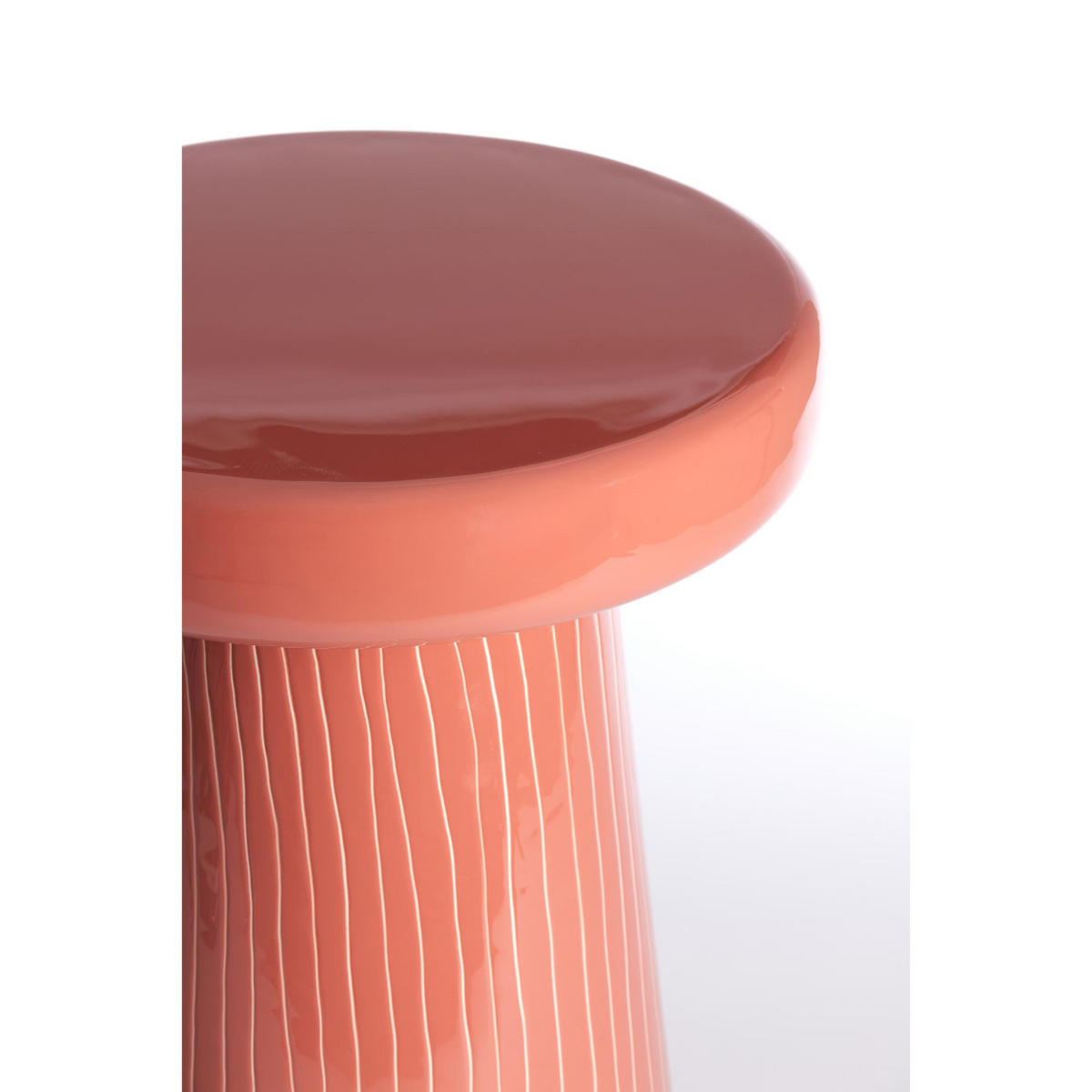 BEISTELLTISCH Nunoa Rot 41/41/51 cm - Rot, Metall (41/41/51cm) - Light & Living