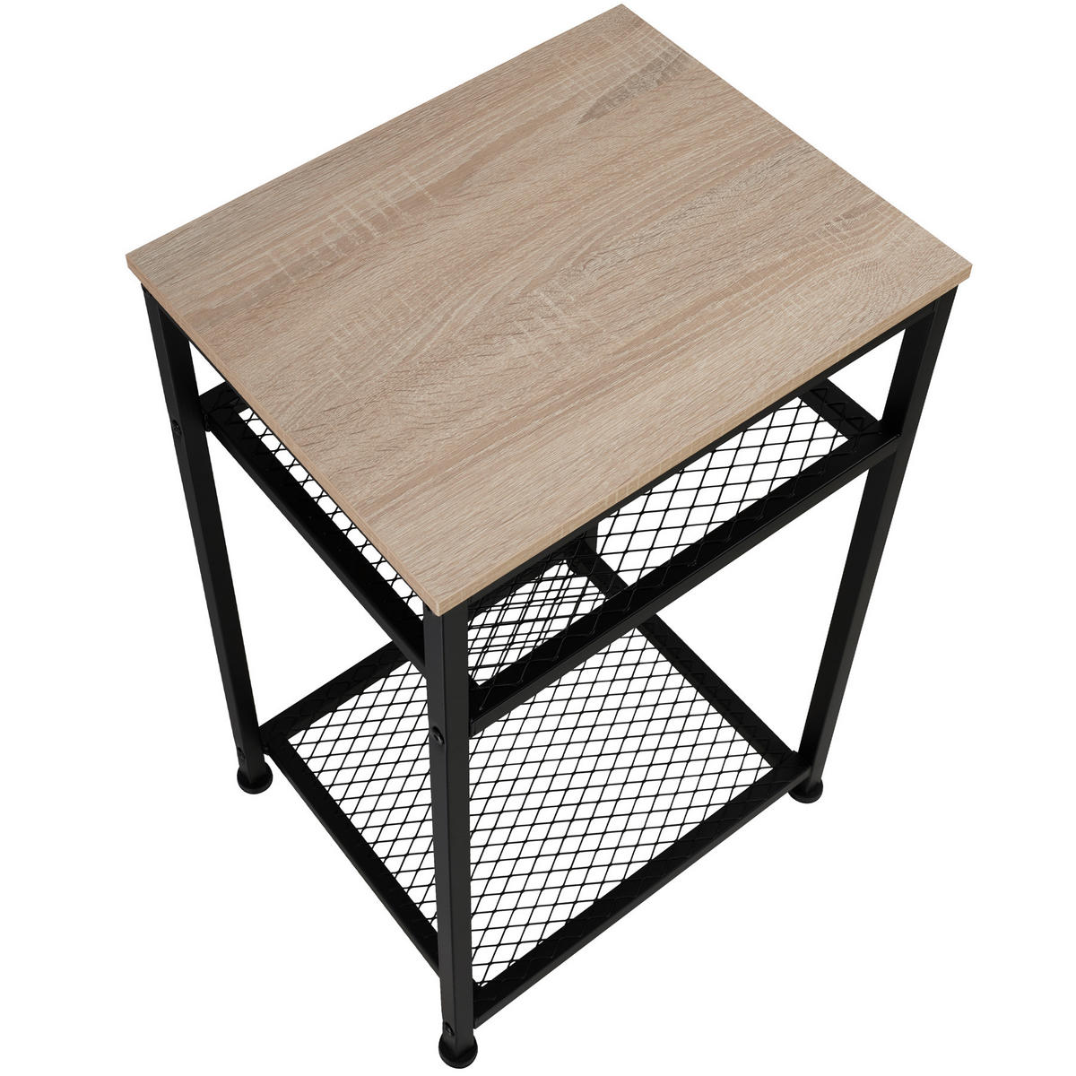 BEISTELLTISCH York,45,5 x 36 x 75,5 cm,Industrial Holz hell, Eiche Sonoma - Naturfarben, Holz (36/45.5/75.5cm) - tectake
