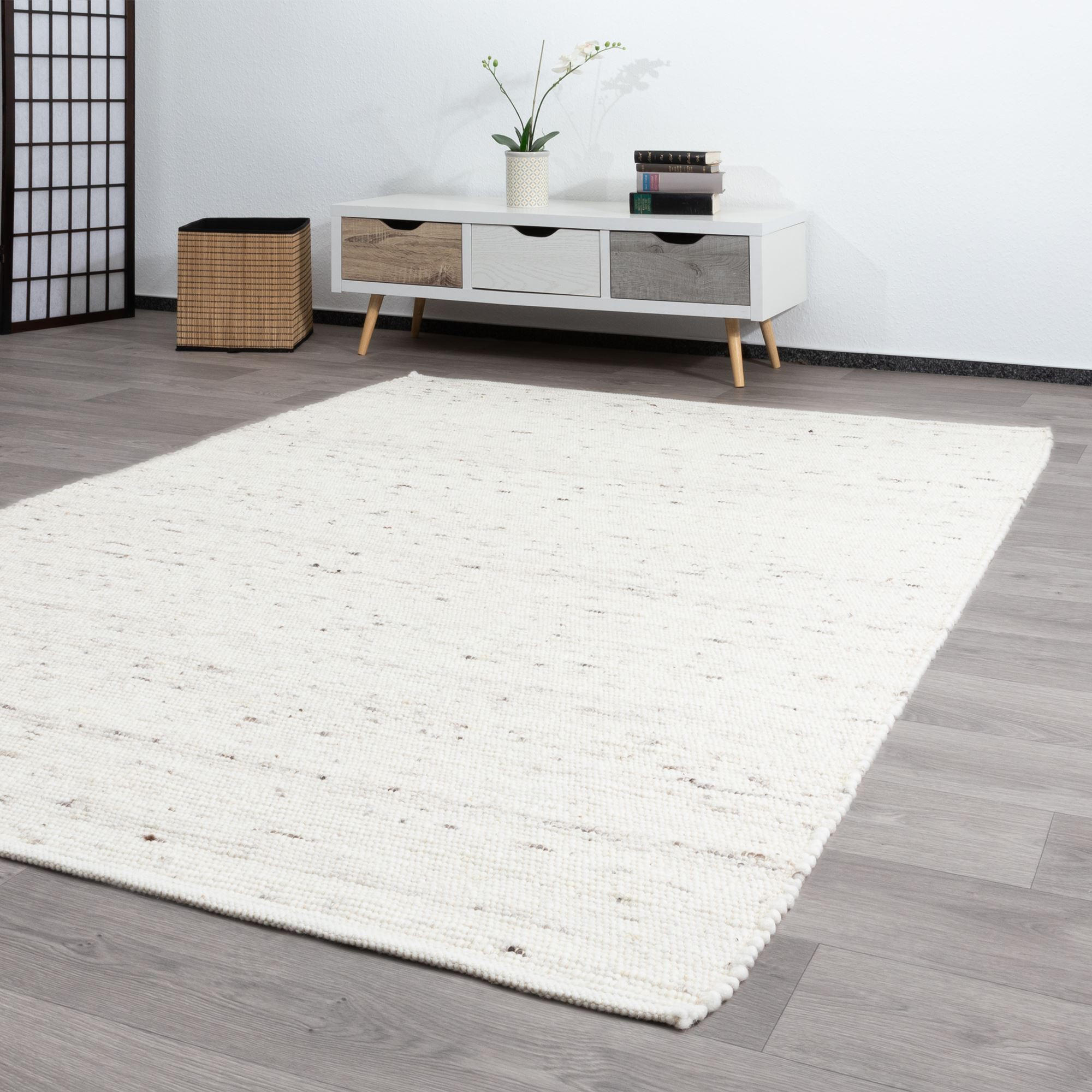 HANDWEBETEPPICH 240/340 cm Athen - Creme, Naturmaterialien (240/340cm) - Steffensmeier