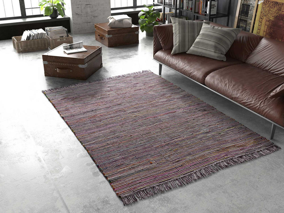 HANDWEBTEPPICH Mehrfarbig Recraft 60/90 cm - Multicolor, Textil (60/90cm) - Atticgo