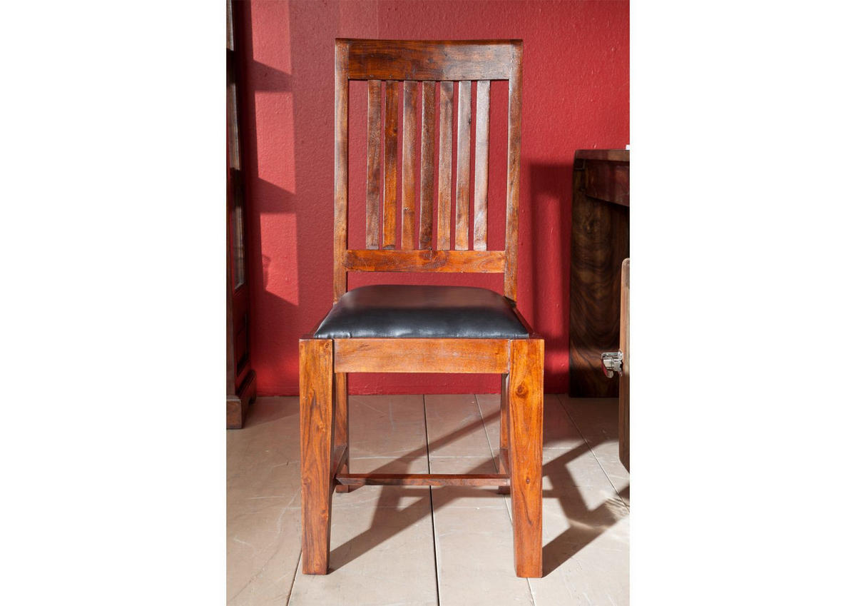 STUHL Massivholz 48 x 51 x 100 cm dunkelbraun OXFORD #15 - Dunkelbraun, Holz (48/100/51cm) - Massivmoebel24