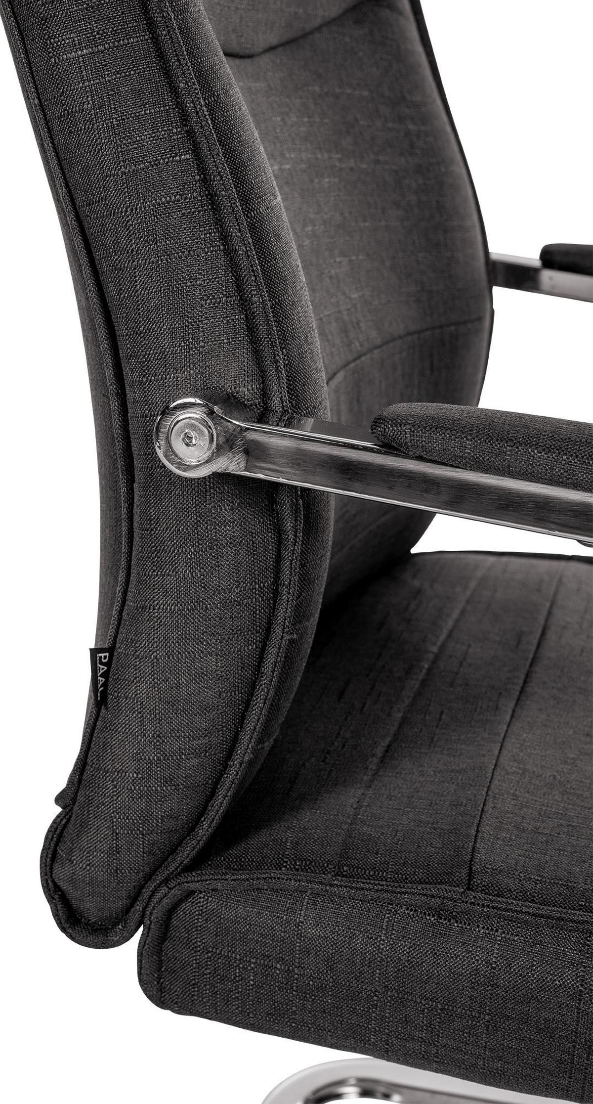 SCHWINGSTUHL Stoff Schwarz - Schwarz, Textil/Metall (55/88/60cm) - CLP