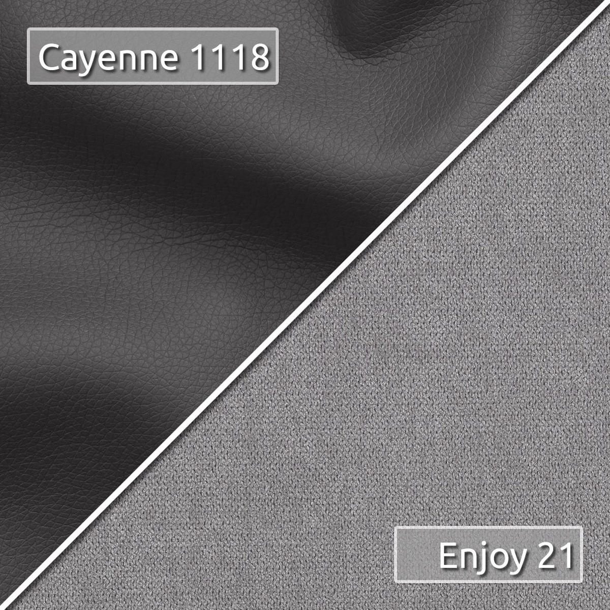 WOHNLANDSCHAFT Beno - Grau, Holz/Textil (298/80/142cm) - Sofnet