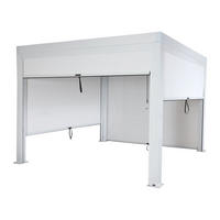PERGOLA 4x Seitenwand 220x300x300cm Weiß - Weiß, Metall (300/220/300cm) - BERLINLODGE