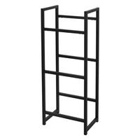 GETRÄNKEKISTENREGAL - Schwarz, Metall (31/116.5/47cm) - ML-DESIGN