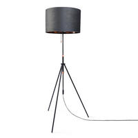 STEHLEUCHTE Naomi Fl - Grau, Metall (52.7/52.7/176.5cm) - Paco Home