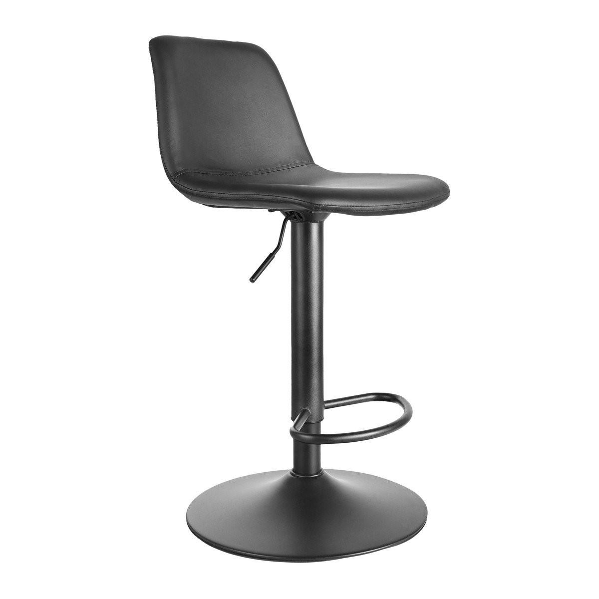 BARHOCKER (2er-set) - tomy 46/41/85 cm - Schwarz, Textil (41/85/46cm) - Calicosy
