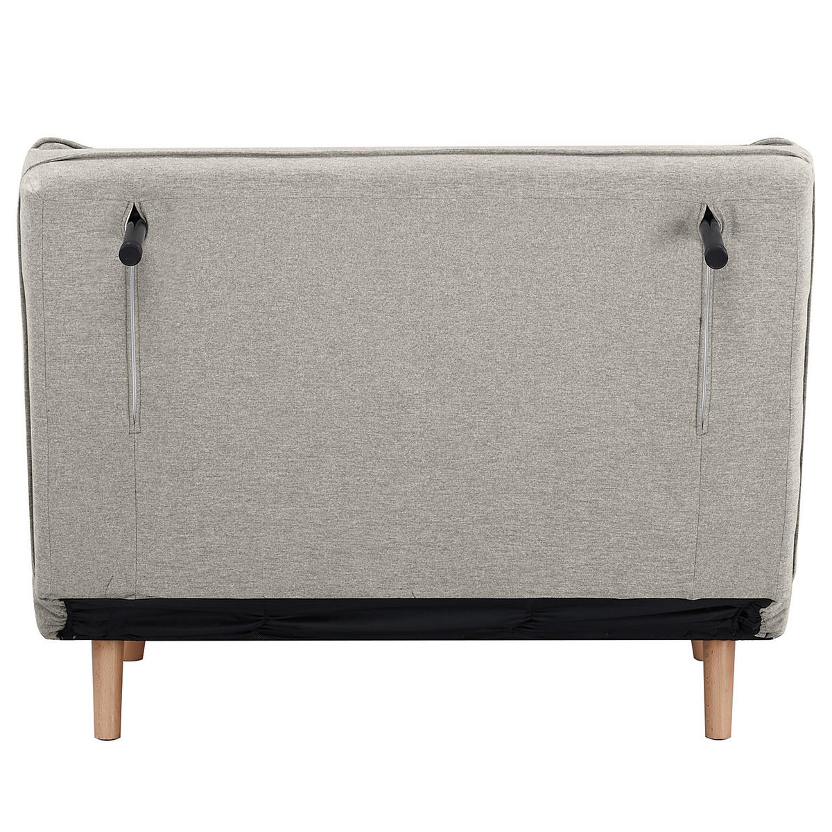 SCHLAFSESSEL - Kiefer, Grau, 102/81/87 cm - Buchefarben/Hellgrau, Holz/Buchenholz (102/81/87cm) - home24