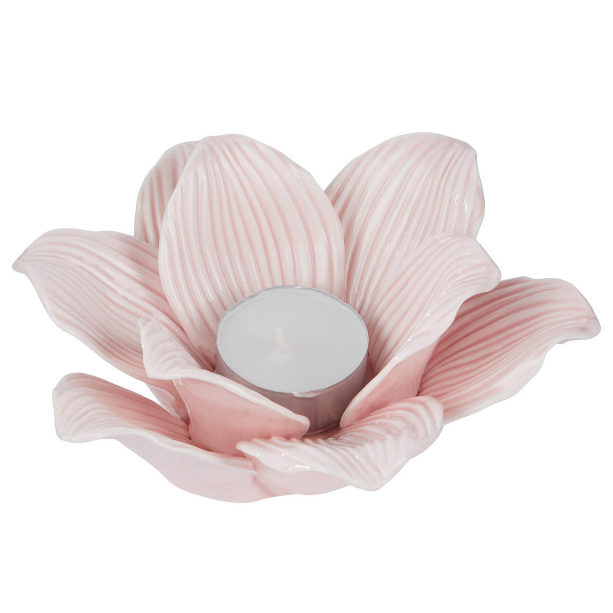 TEELICHTHALTER Blossom Blüte - Rosa, Keramik (6cm) - Butlers