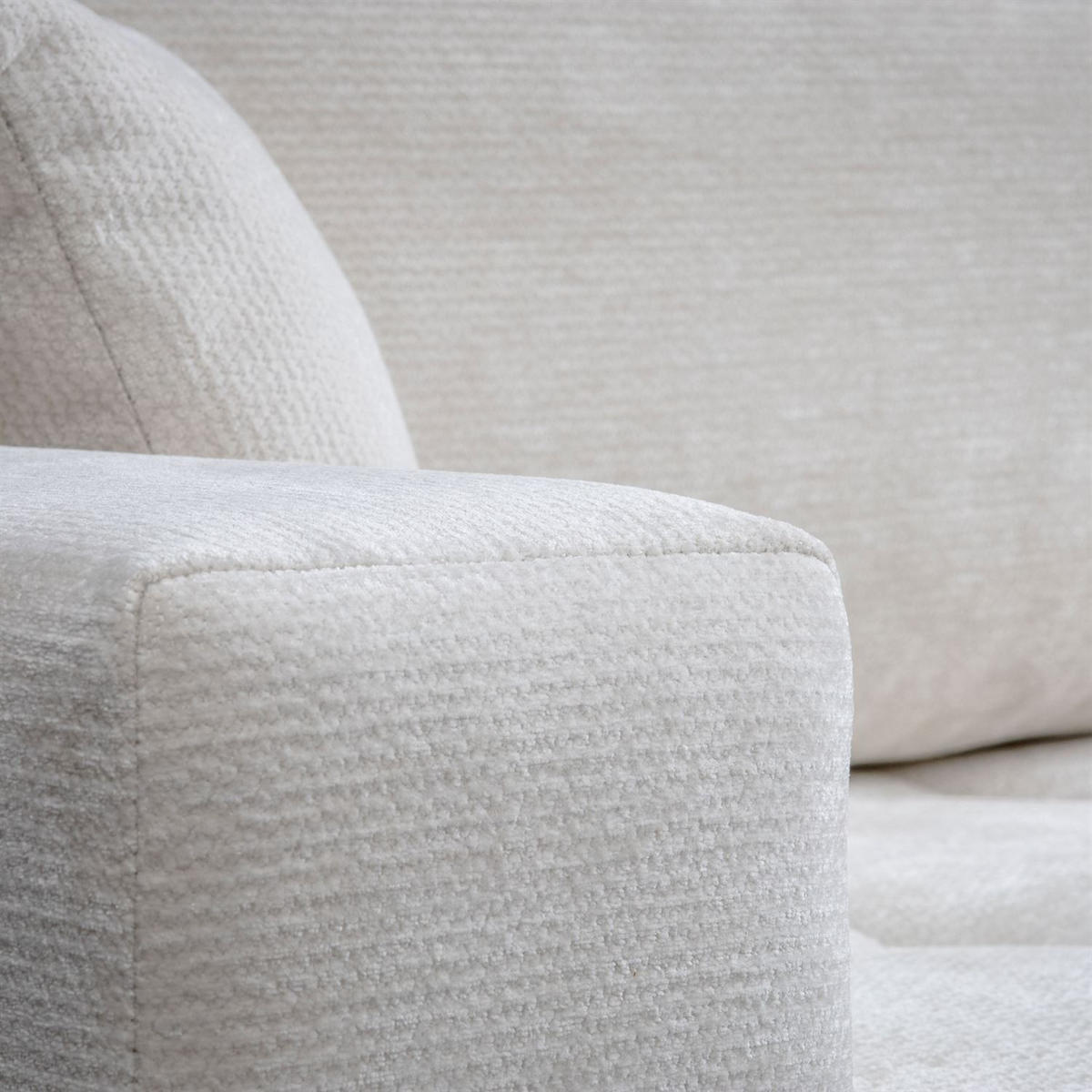 Ecksofa CLOUD II L mit Schlaffunktion, Vibe 03 - Creme, Textil (247/152cm) - Lookway