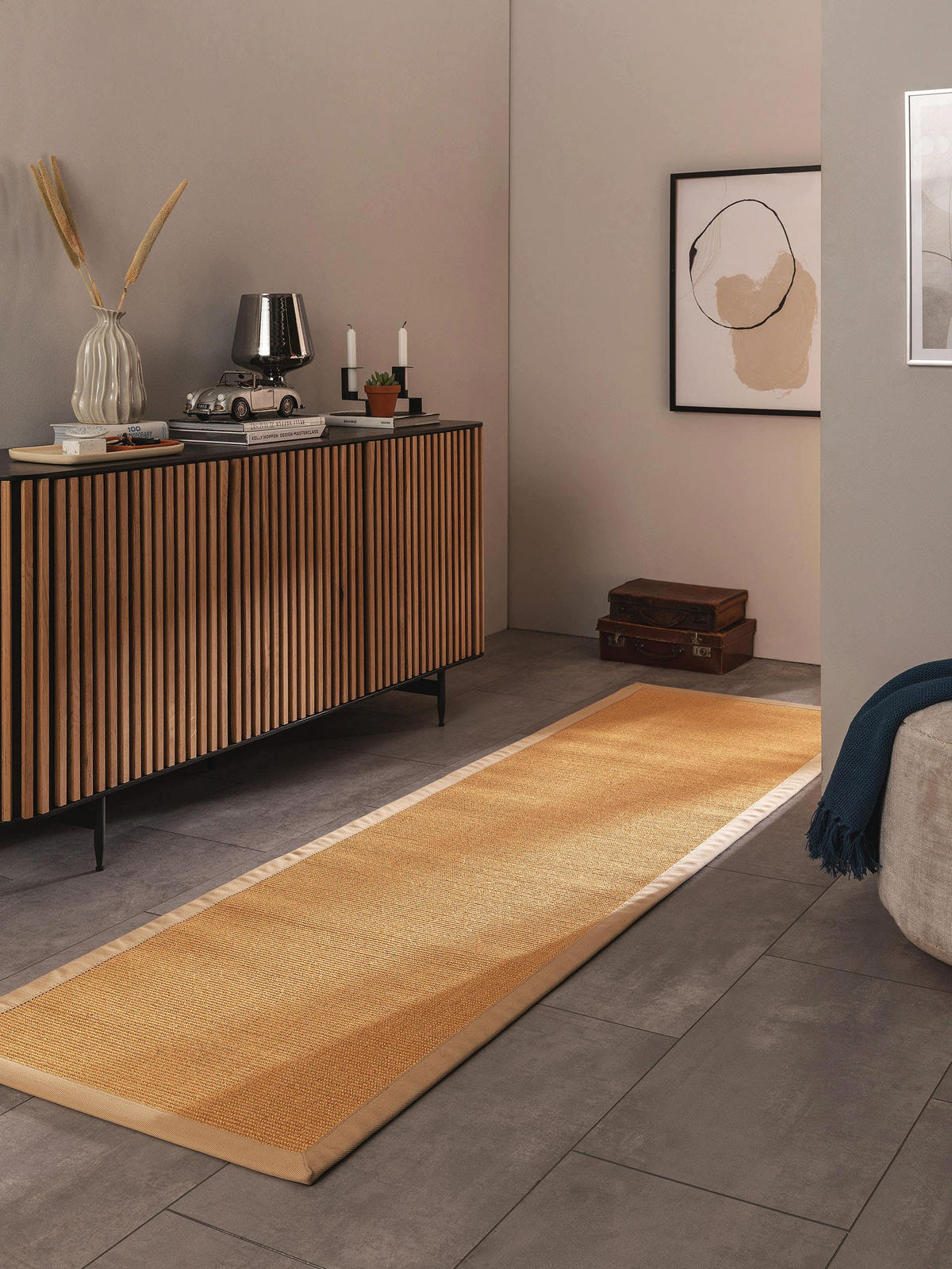SISALTEPPICH Sana Beige 70x300 cm - Beige, Textil (70/300cm) - benuta Nest