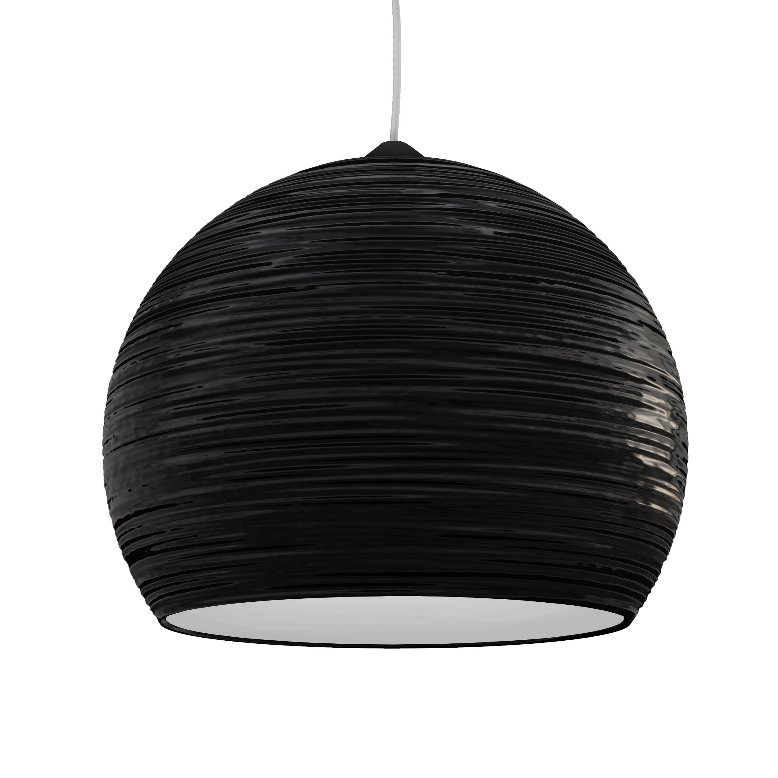 Lumicom Hängeleuchte Schwarz 25x20x25 cm