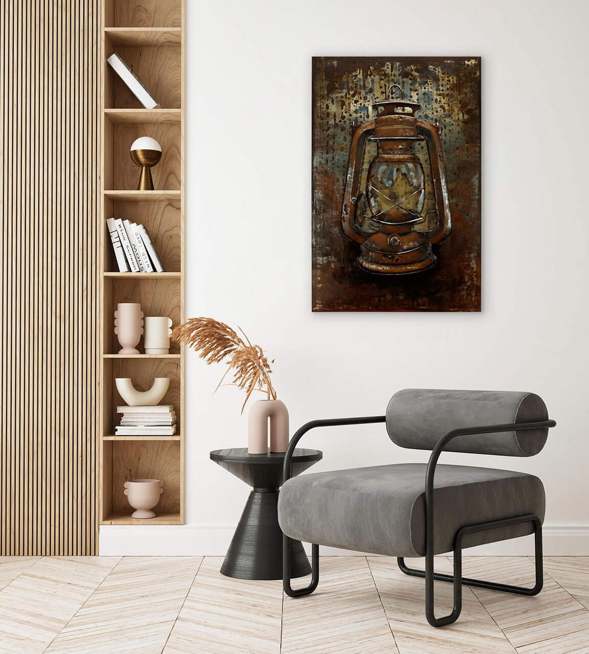 METALLBILD Braun 60/90 cm - Braun, Metall (4.5/90cm) - KUNSTLOFT