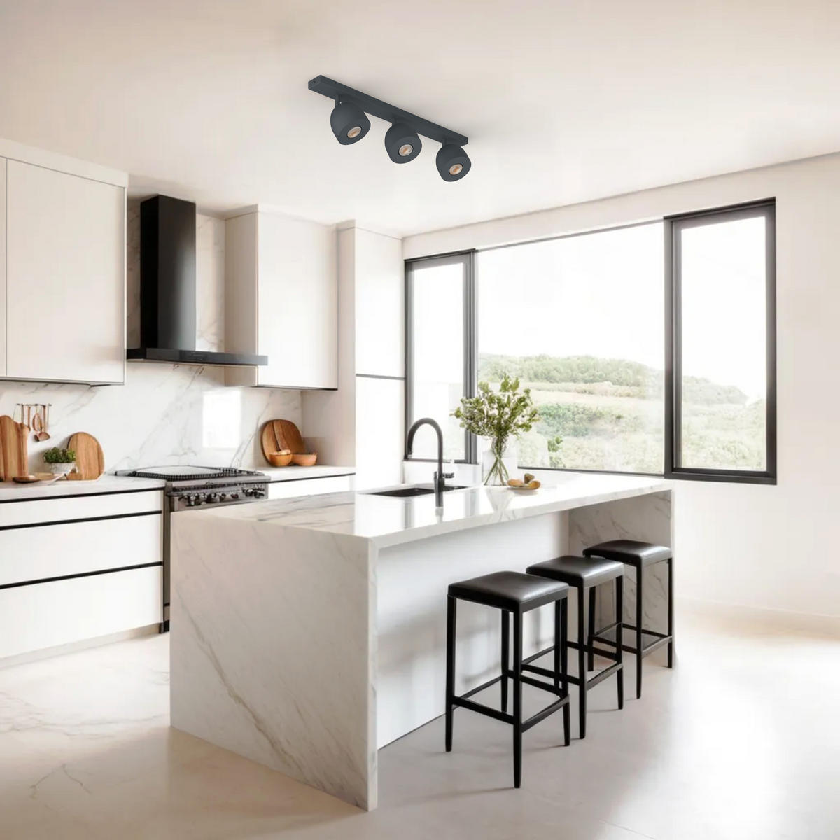 DECKENLEUCHTE - Anthrazit, Metall (6.5/69/18cm) - Lumicom