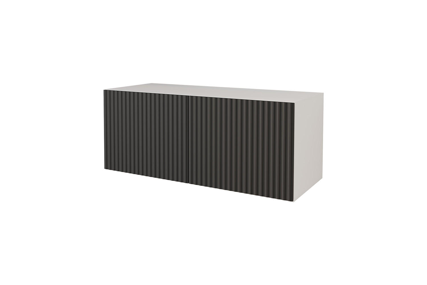 ALTDECOR NÍZKÁ KOMODA NOA-2-W 100 x 40 x 40 cm – bílá / černá