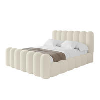 POLSTERBETT mit Bettkasten, Fußteil und Lattenrost, Boxbett ohne Matratze - SENA-Z 180x200 Beige - Taupe, Holzwerkstoff/Textil (180/200cm) - ALTDECOR
