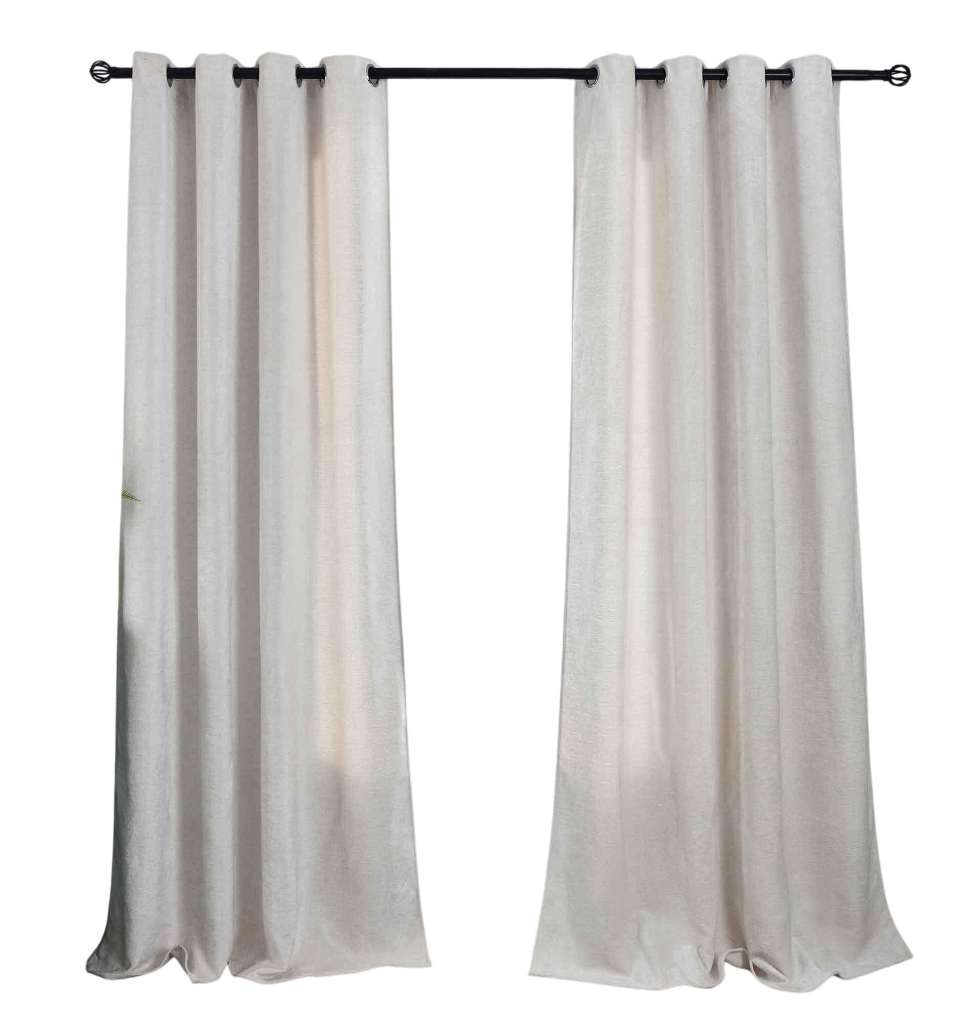 VORHANG 2ER SET »Nürnberg« HxB 245x135 cm Natur - Naturfarben, Textil (135/245cm) - Gardinenbox