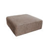 SITZELEMENT MODULSOFA WIOLO SOFT Taupe Cord - Taupe/Schwarz, Kunststoff/Textil (111/43/111cm) - KAWOLA