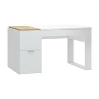 SCHREIBTISCH 140 cm mit Stauraum - 4you - Weiß, Holzwerkstoff (142/78.5/63.5cm) - Calicosy