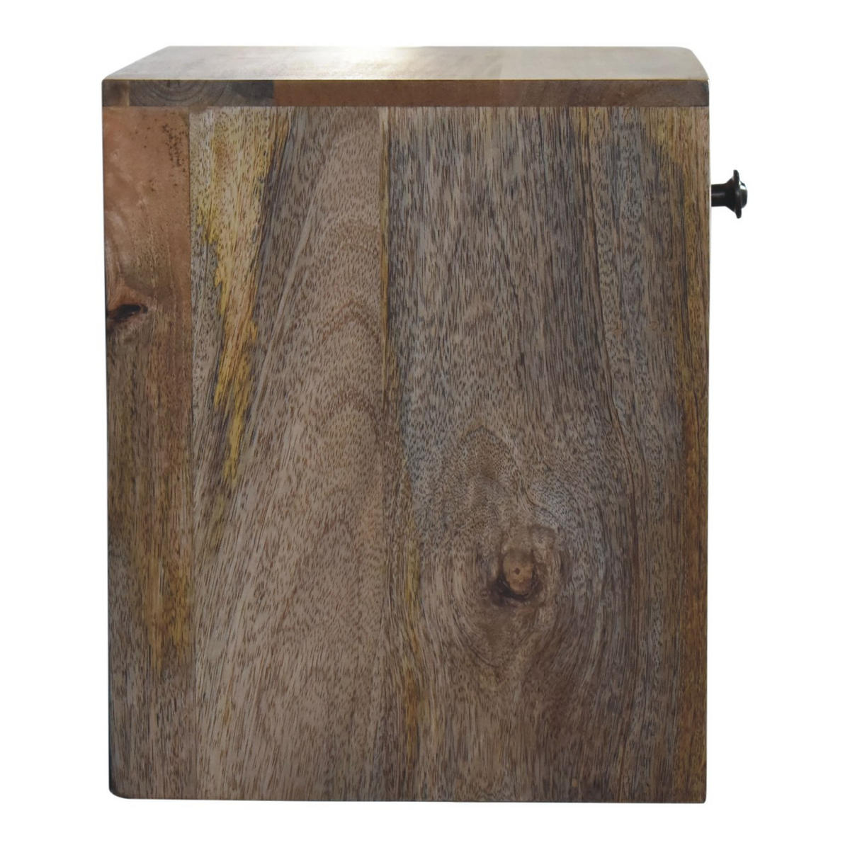 NACHTTISCH Levitate - Kastanienfarben/Messingfarben, Holz/Metall (30/30/25cm) - Artisan Furniture