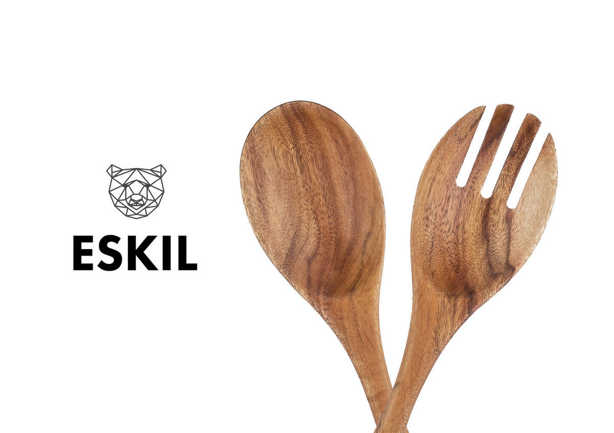 SALATBESTECK aus Akazienholz ESKIL - Braun, Holz (25.8cm) - Björn