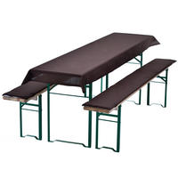 BIERBANKAUFLAGEN Set 240x70 cm Braun - Braun, Textil (70/240cm) - NYVI