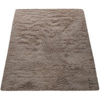 HOCHFLORTEPPICH 140/200 cm Silky 591 - Taupe, Textil (140/200cm) - Paco Home