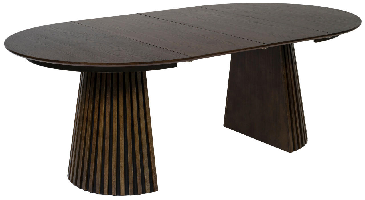 ESSTISCH Barletta ausziehbar - Dunkelbraun, Eichenholz/Holz (210/120/76cm) - Mr. Deko
