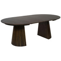 ESSTISCH Barletta ausziehbar - Dunkelbraun, Eichenholz/Holz (210/120/76cm) - Mr. Deko