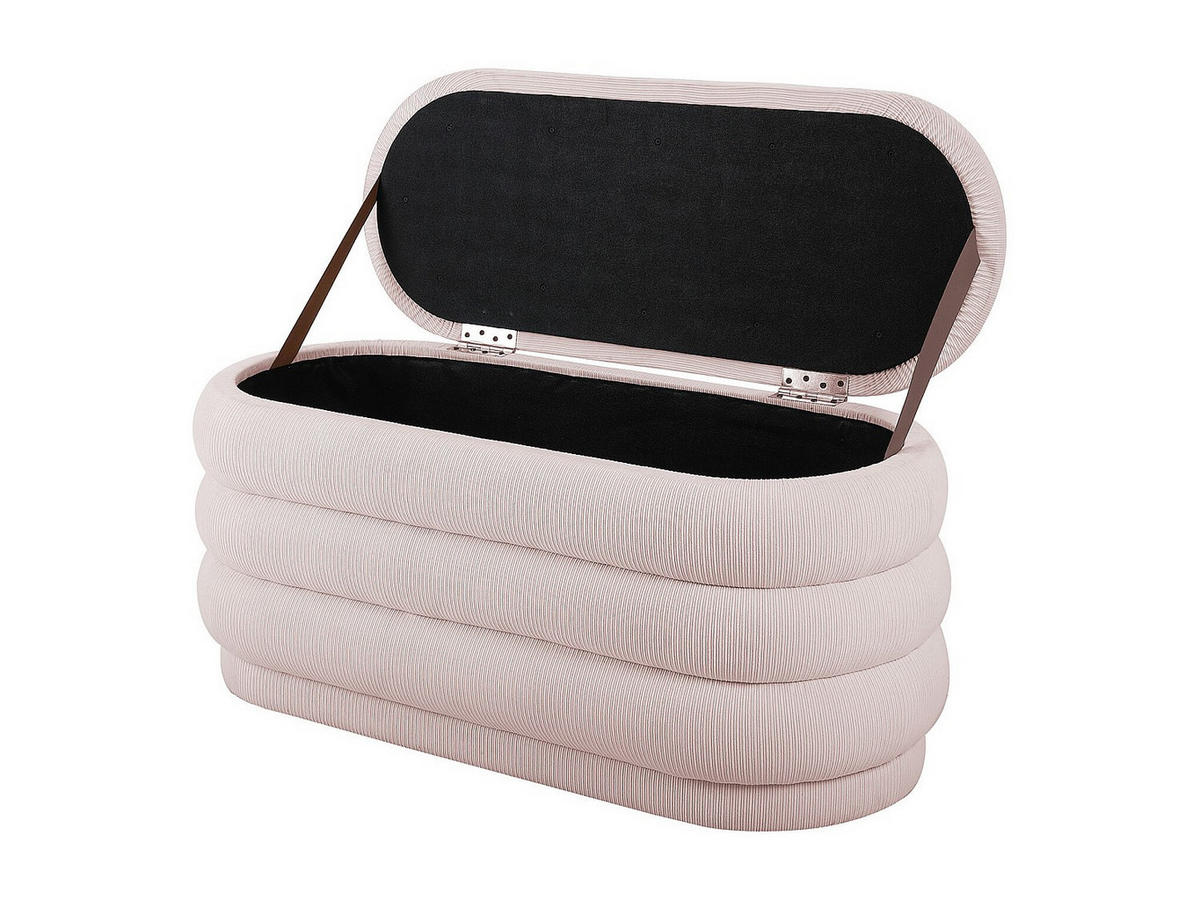 SITZBANK - 112 cmcm x 47 cmcm - Samt, Stoff - Cremefarben - ECAMBI - Creme, Textil (112/49/47cm) - Vente-Unique