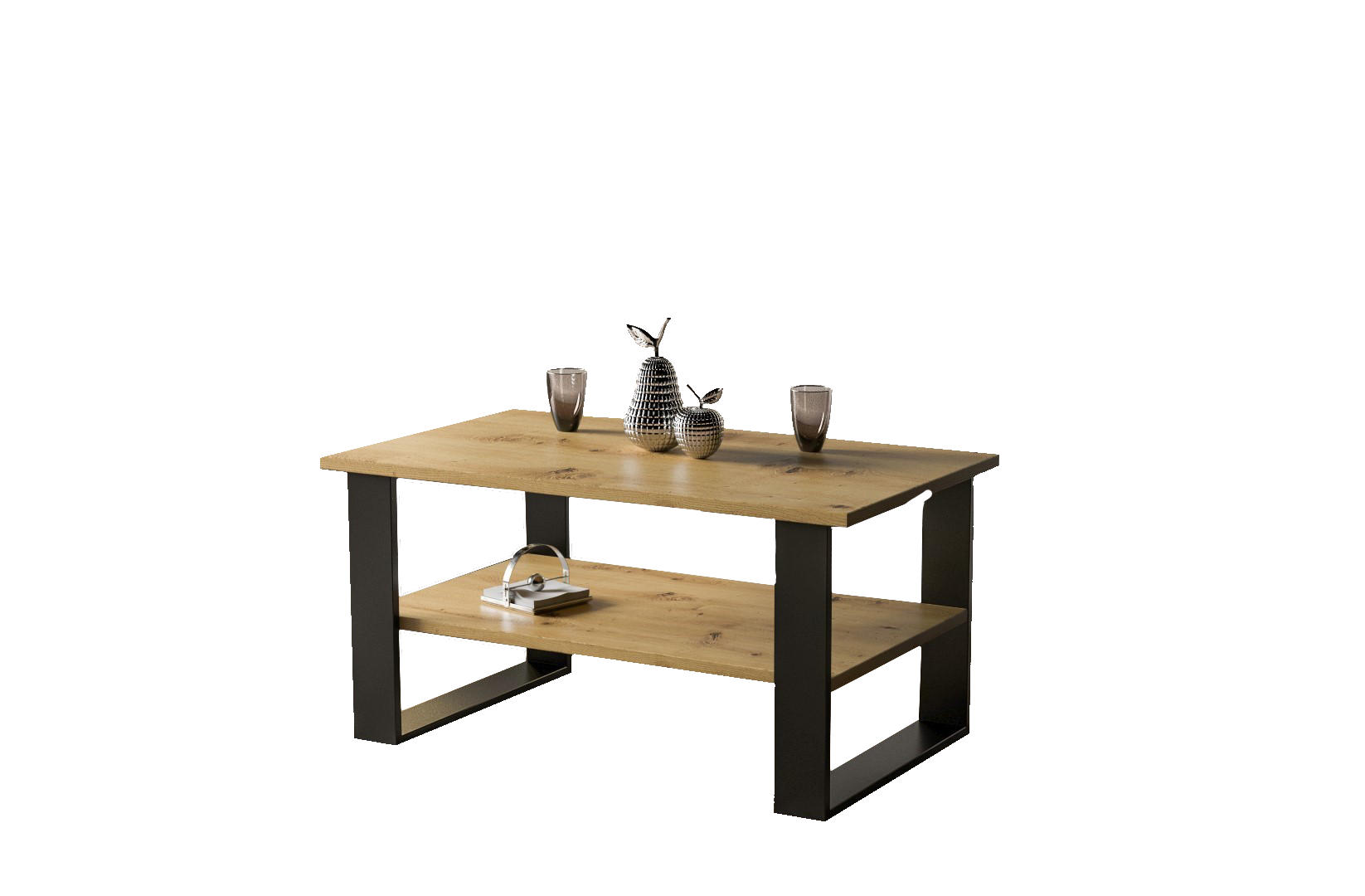 Endo-Moebel Couchtisch Eiche Artisan 65x53x110 cm