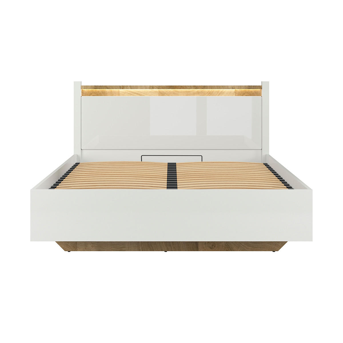 BOXSPRING POSTEL 140/200 Helios Bílá - bílá, kompozitní dřevo (140/200cm) - Petits-meubles