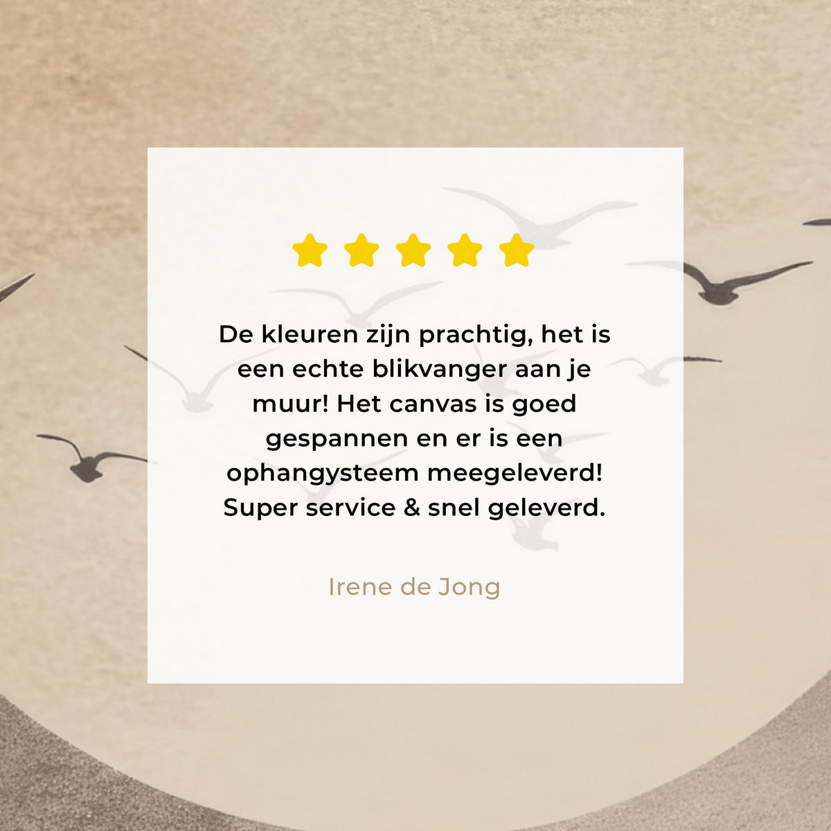 LEINWANDBILD Vogel - Beige - Japanisch Wandbild Wohnzimmer 50x50 cm - Taupe, Textil (50/50cm) - MuchoWow