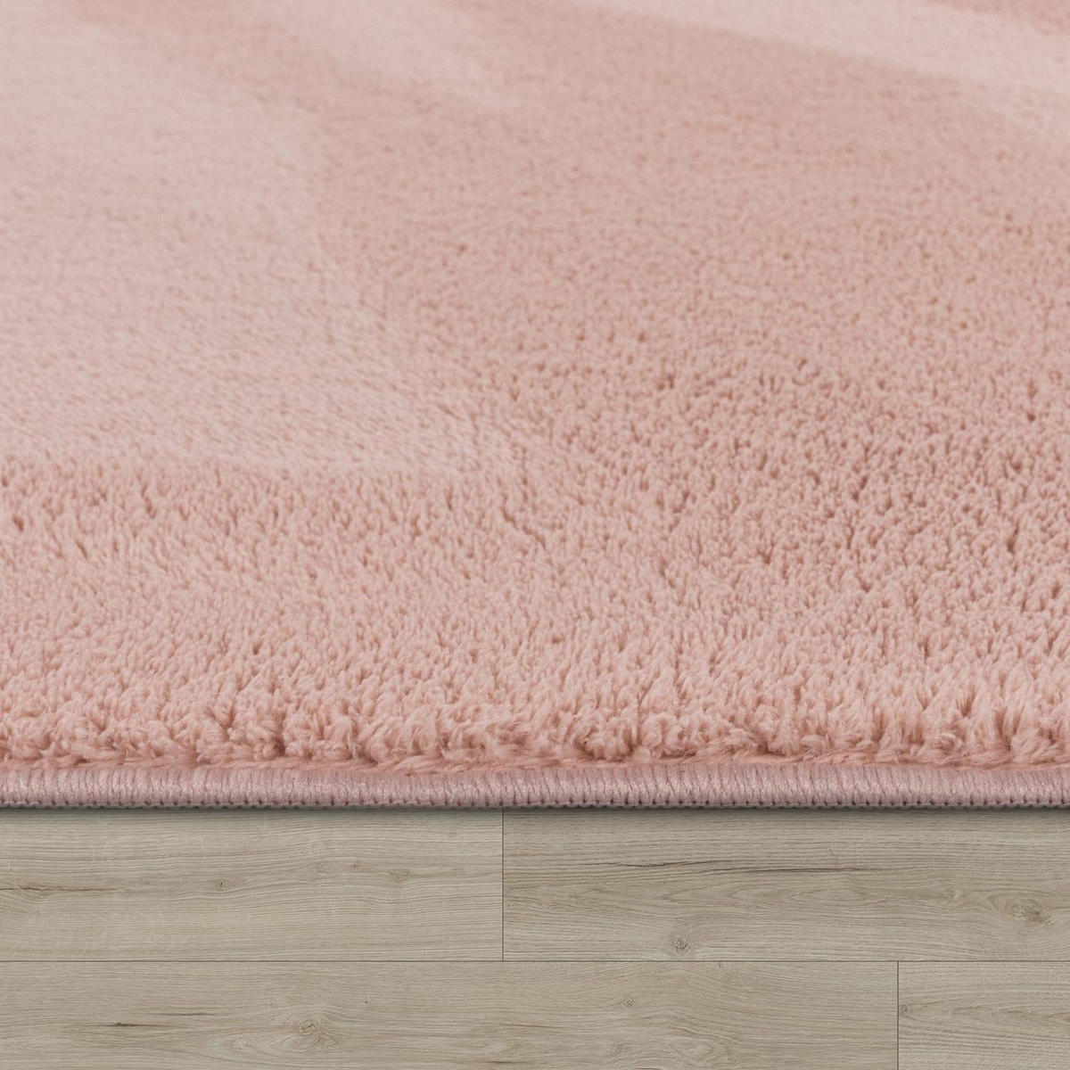 KURZFLORTEPPICH 120/120 cm Cadiz 630 - Rosa, Kunststoff (120/120cm) - Paco Home