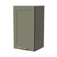HÄNGESCHRANK Oslo W2/40 Grau / Reed Green Matt 40 / 32,5 / 72cm - Grau/Grün, Holz/Holzwerkstoff (40/72/32.5cm) - Feldmann-Wohnen