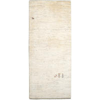 GABBEH-TEPPICH handgeknüpft Beige 207/88 cm Schurwolle - Beige, Textil (88/207cm) - Looma